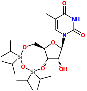 (image for) MC081110 3',5'-O-(1,1,3,3-Tetraisopropyl-1,3-disiloxanediyl)-5-methyluridine